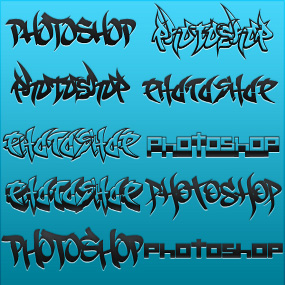 40 красивых шрифтов-граффити для фотошопа